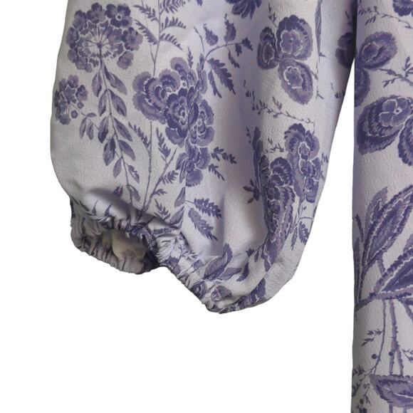 Hill House Simone Dress Lilac Tonal Floral XL New - Picture 5 of 13
